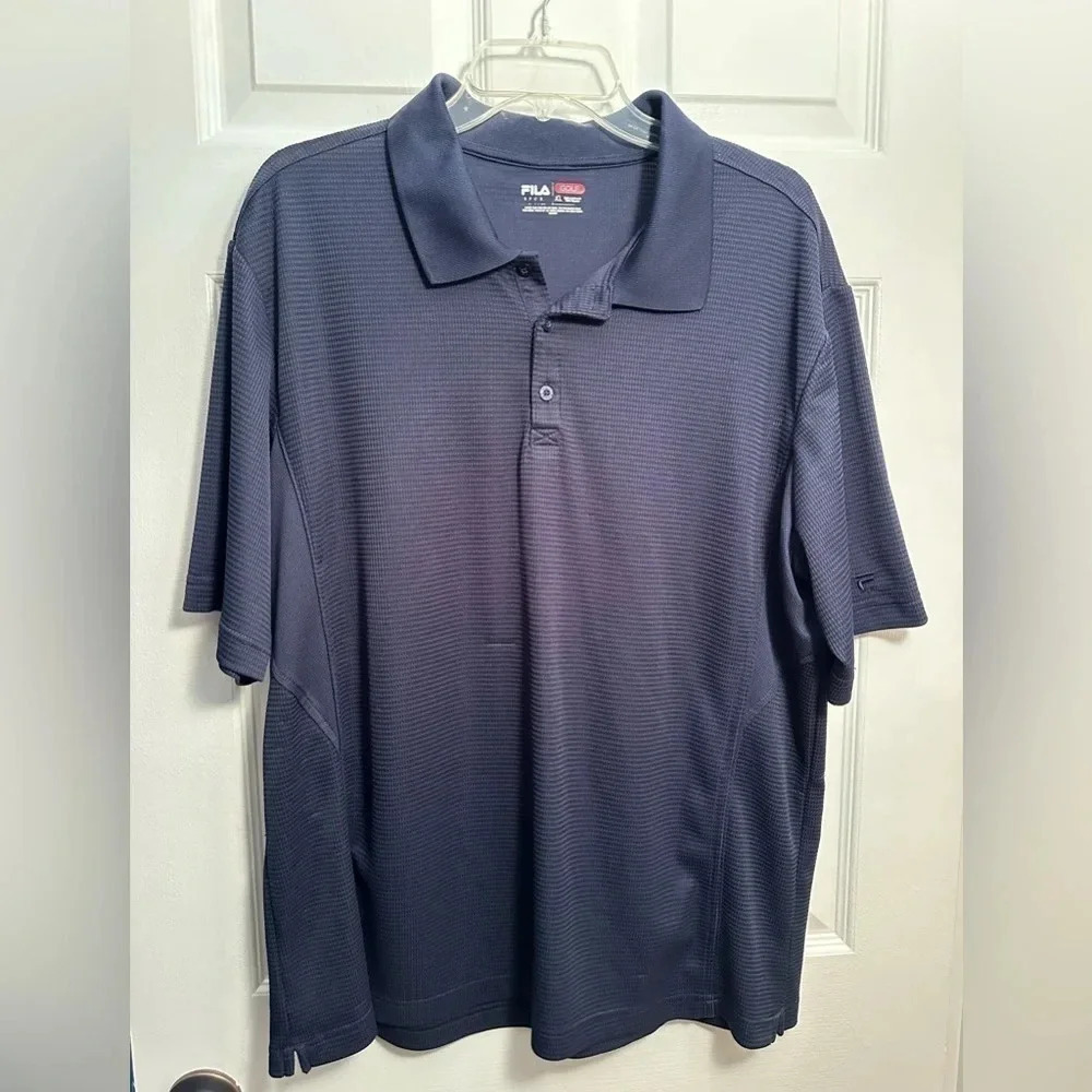 Navy Fila golf shirt